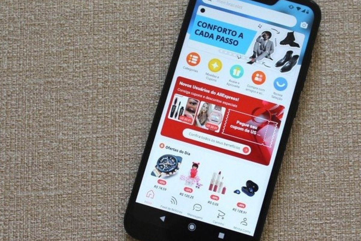 AliExpress tem promoções e descontos de até 70% em compras
