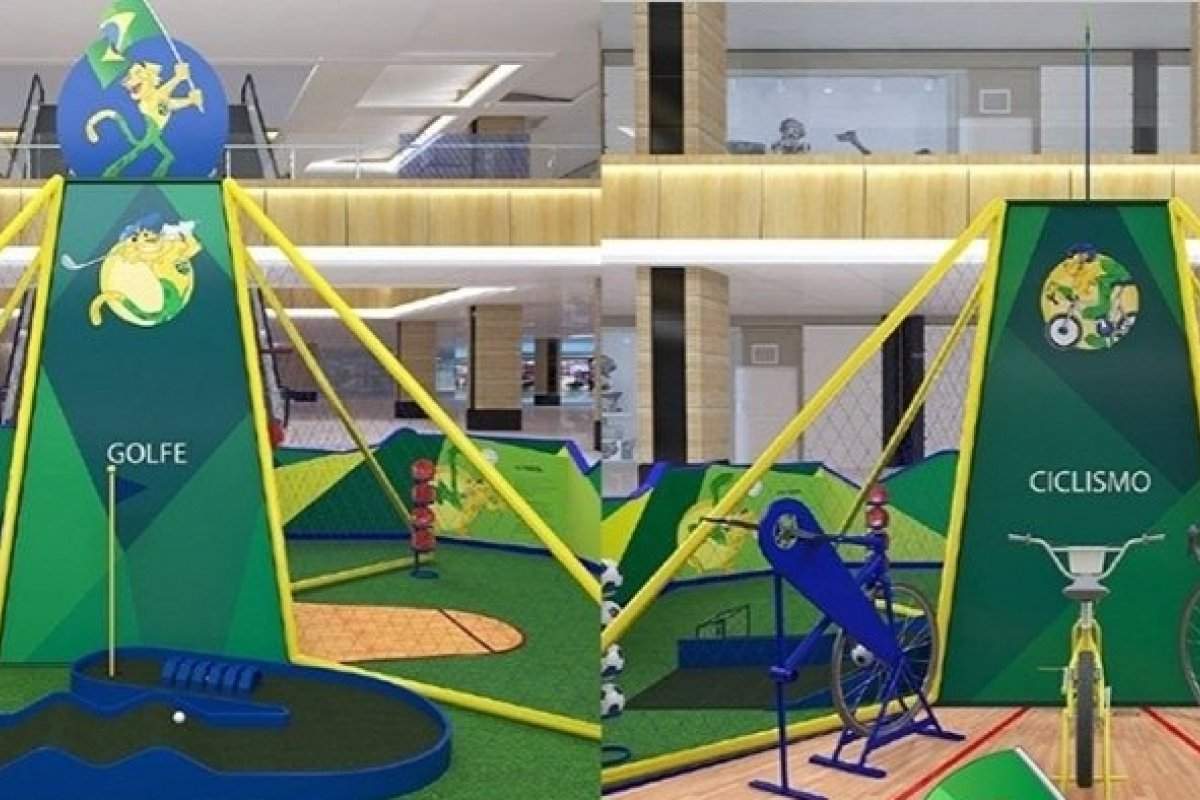 Shopping recebe cenário oficial do Time Brasil