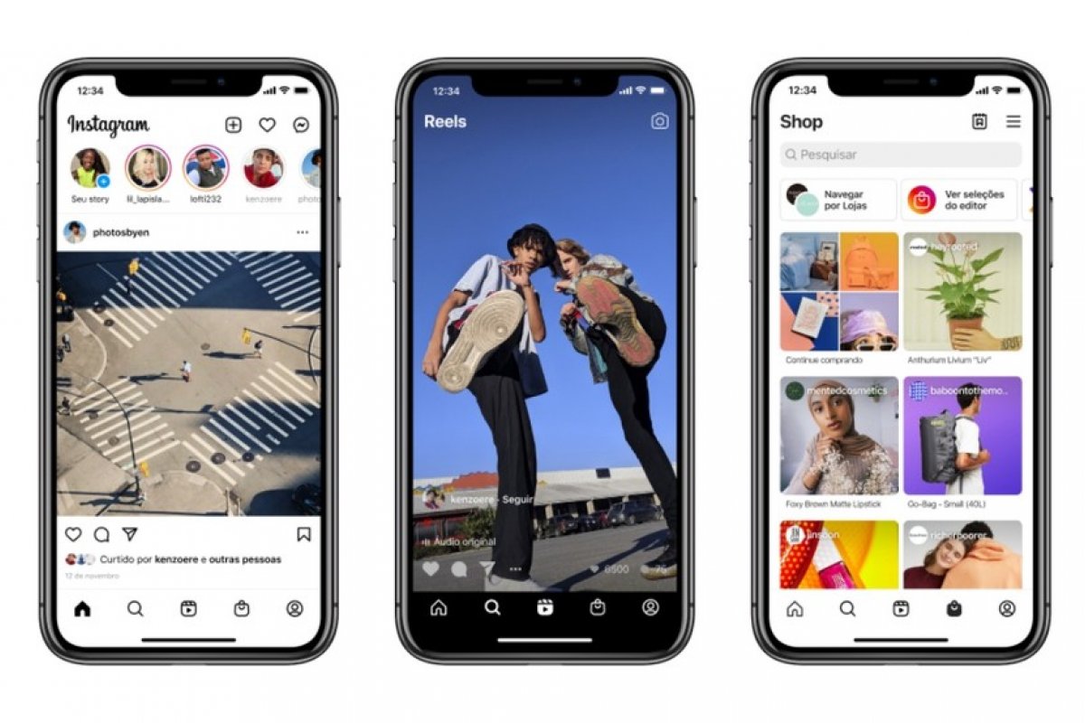 Instagram altera menu principal e adiciona nova aba para Reels