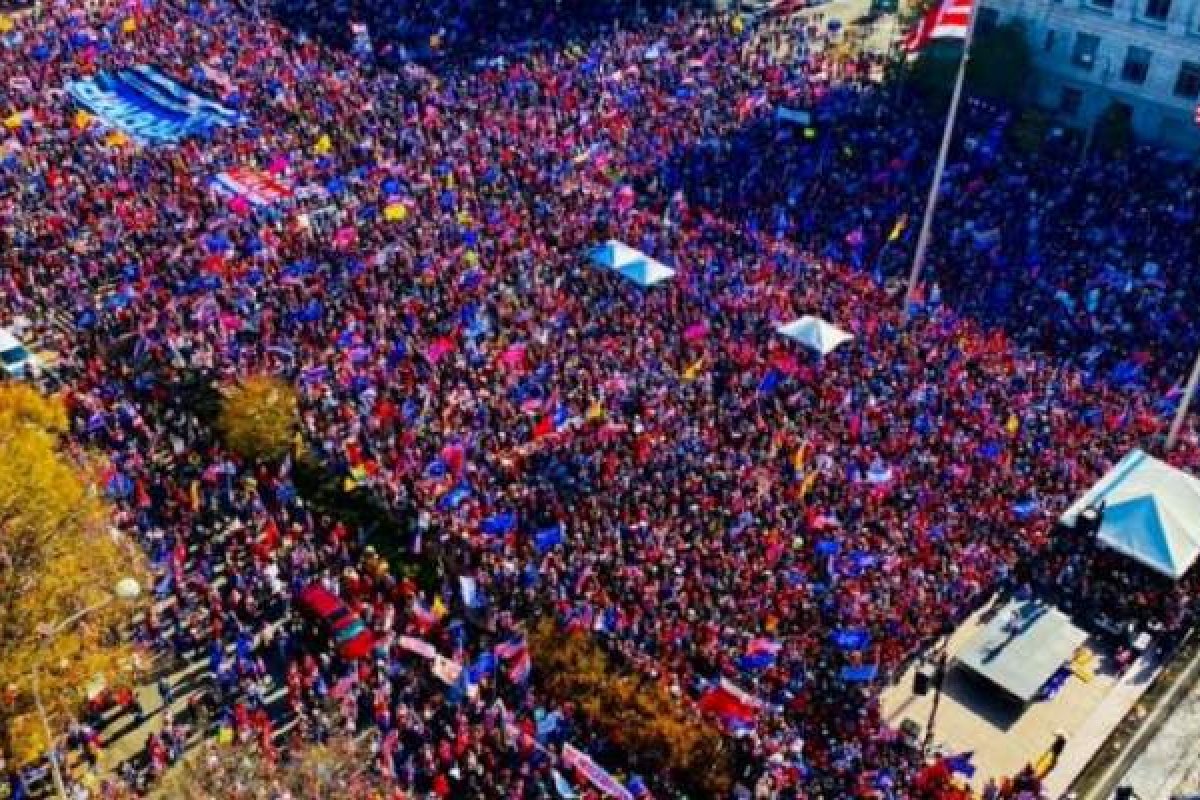 Donald Trump vai a manifestação de apoiadores contra resultado das eleições nos EUA