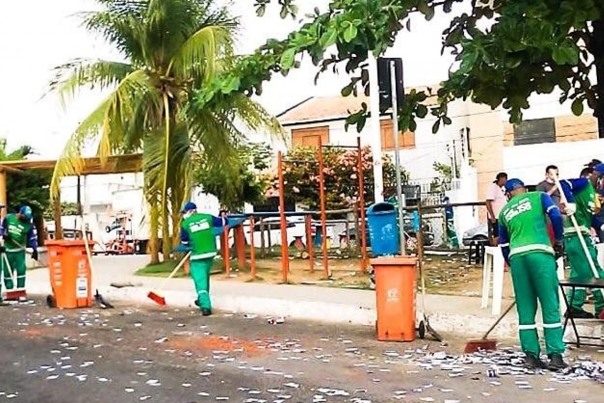 Limpurb recolhe mais de 150 toneladas de lixo em Salvador após as eleições