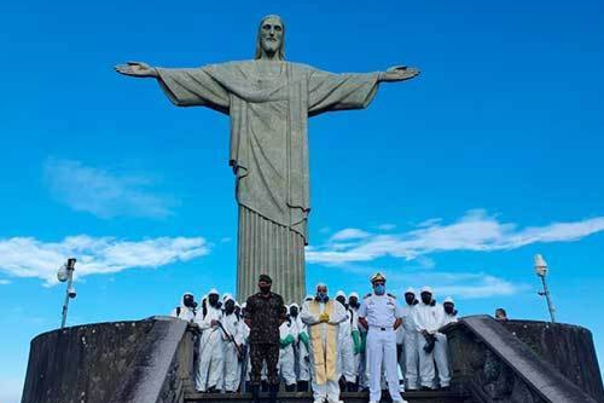Cristo Redentor será iluminado na cor azul para comemorar Dia Nacional da Amazônia Azul