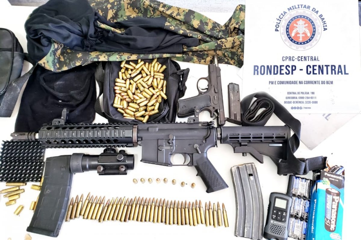 Seis suspeitos de integrar facção morrem e policial fica ferido durante tiroteio em Águas Claras, em Salvador