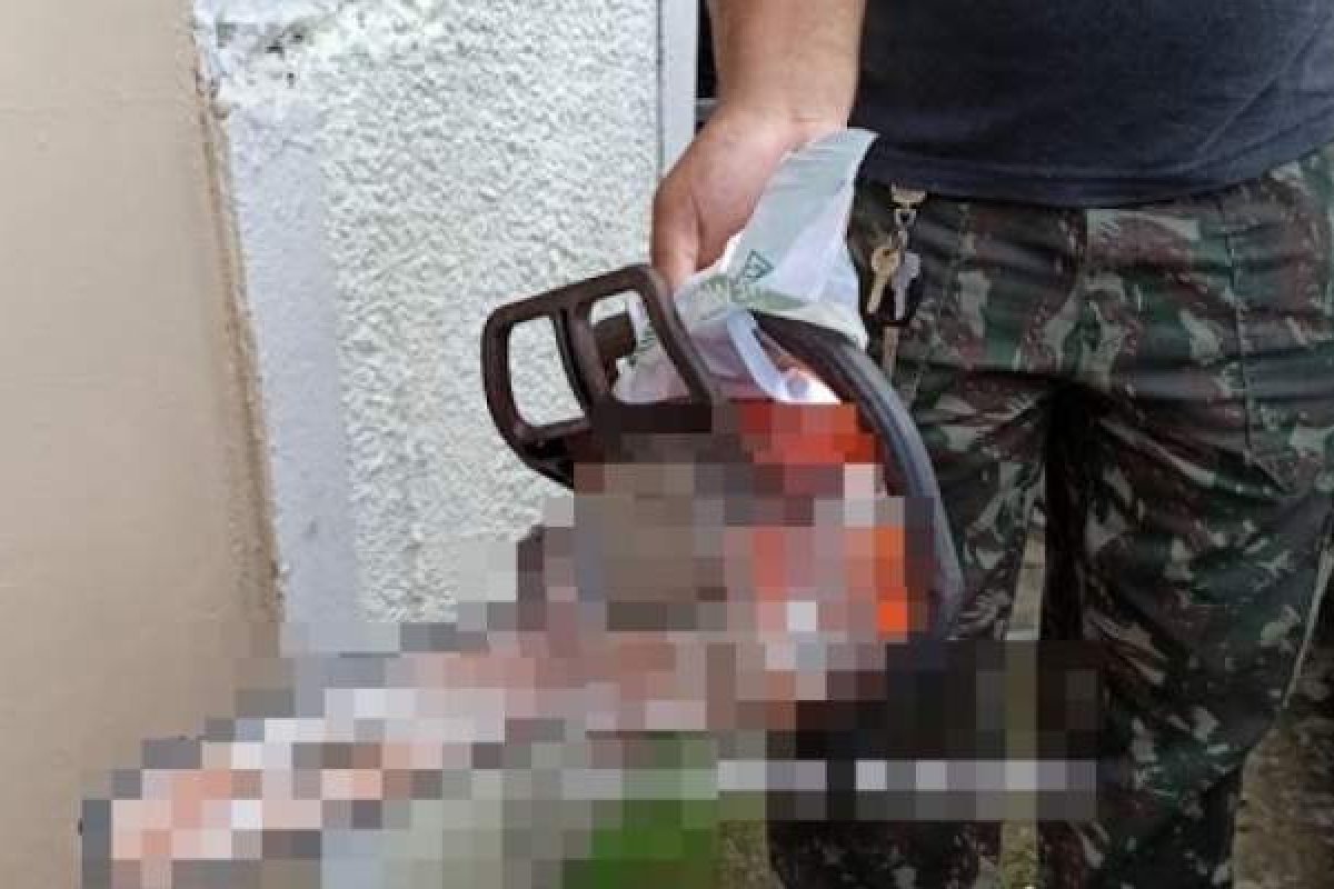 Ex-marido usa motosserra para matar mulher em Itabuna, na Bahia