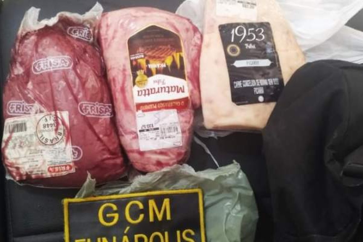 Homem é preso por furtar picanha em supermercado