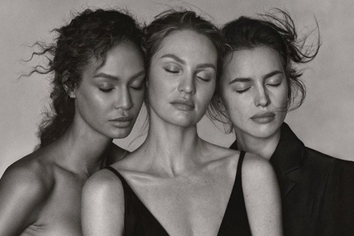 Candice Swanepoel, Irina Shayk e Joan Smalls estampam a capa da ‘Vogue Grécia’