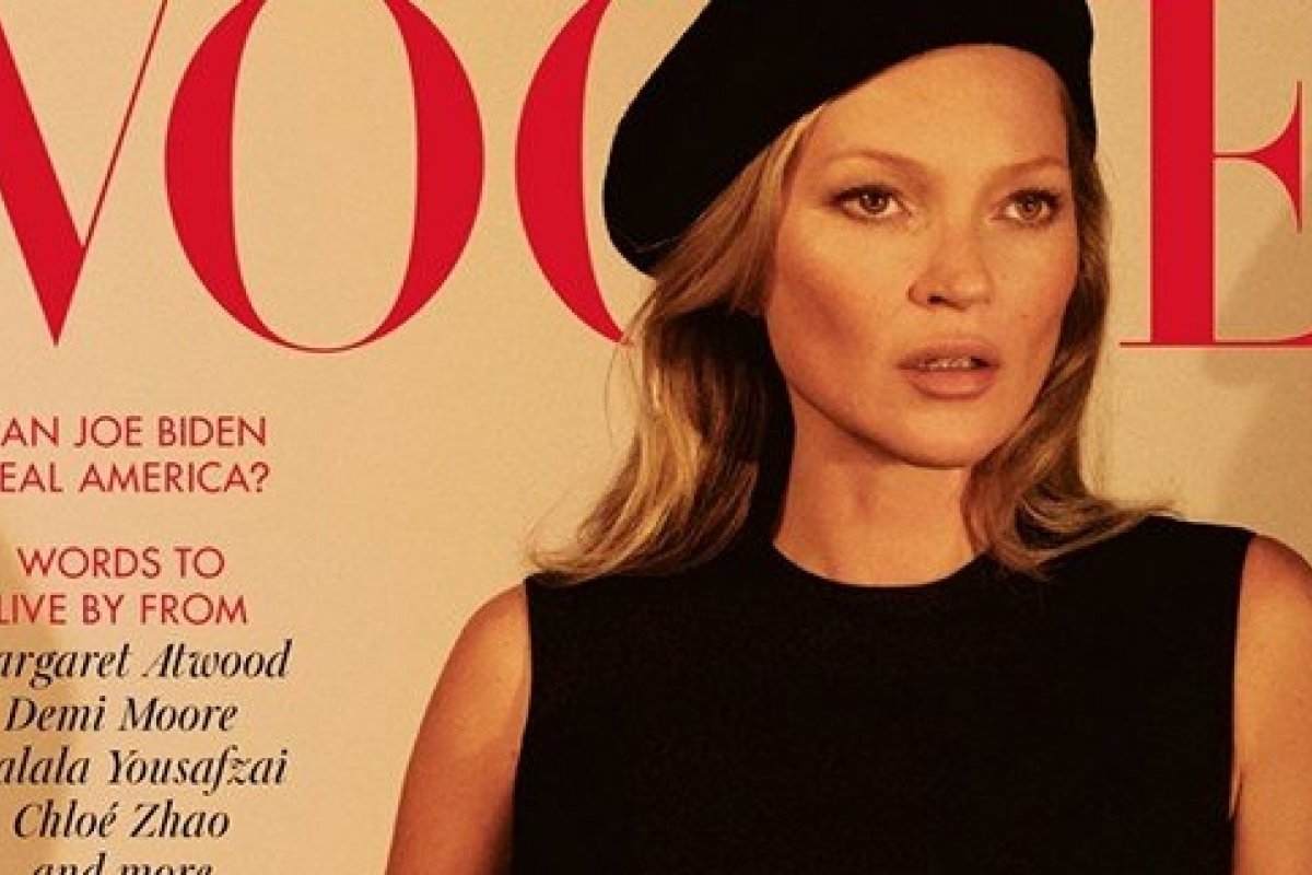 Aos 46 anos, Kate Moss é capa da ‘Vogue UK’