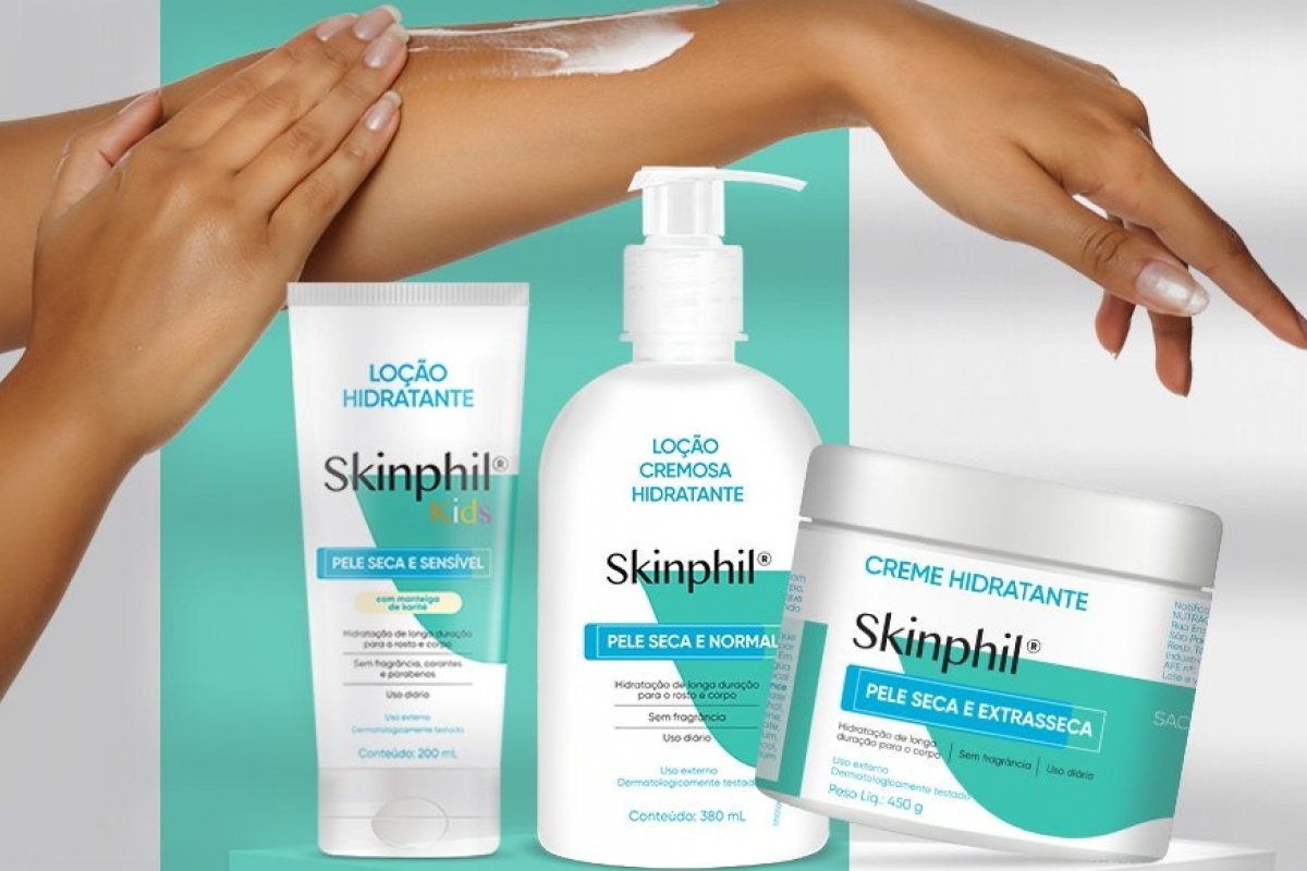 Linha Skinphil reforça importância dos cuidados com a pele em nova identidade visual
