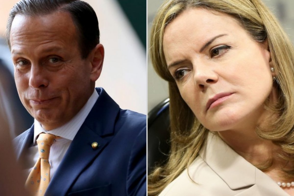 João Doria alfineta Gleisi Hoffman sobre transferência de Lula
