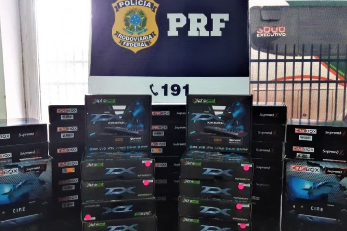 PRF apreende eletrônicos sem documentação fiscal em Barreiras