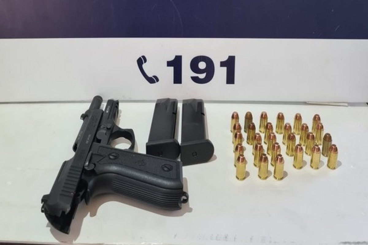 Após ameaçar motorista, caminhoneiro é preso com porte ilegal de arma