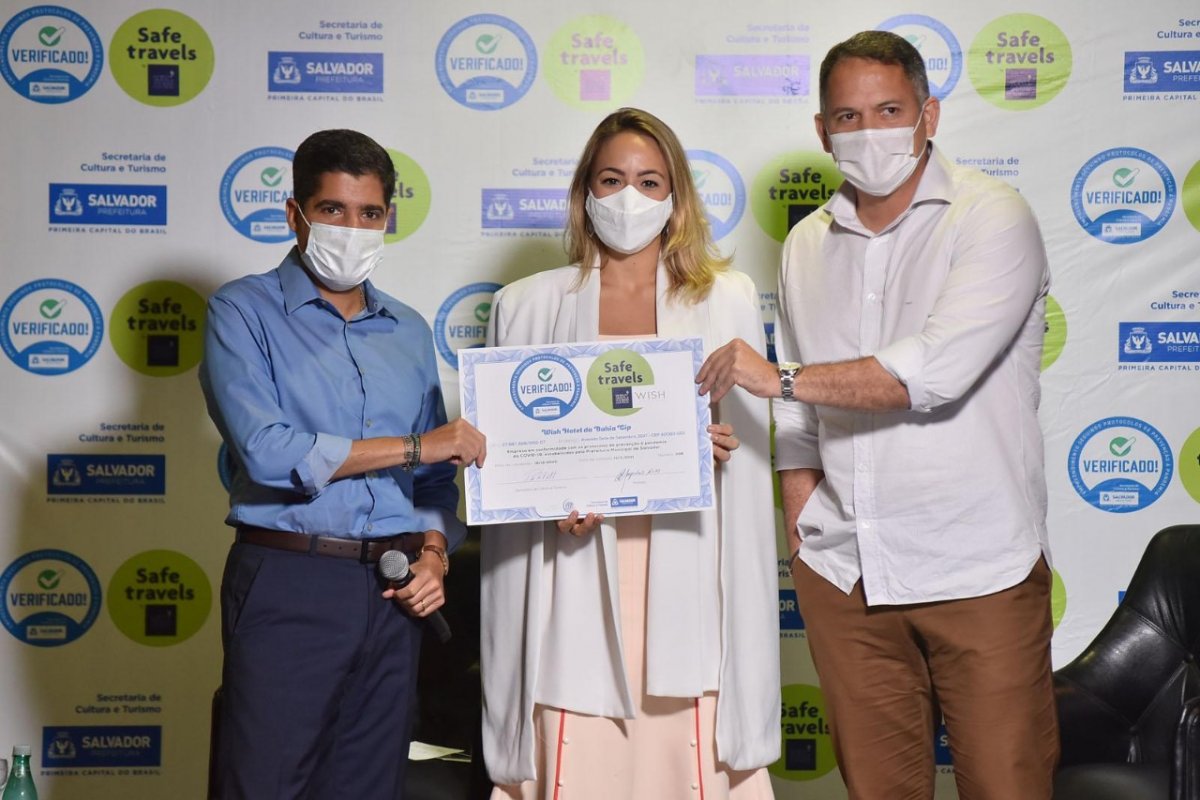 Wish Hotel da Bahia recebe Selo Verificado e Safe Travel