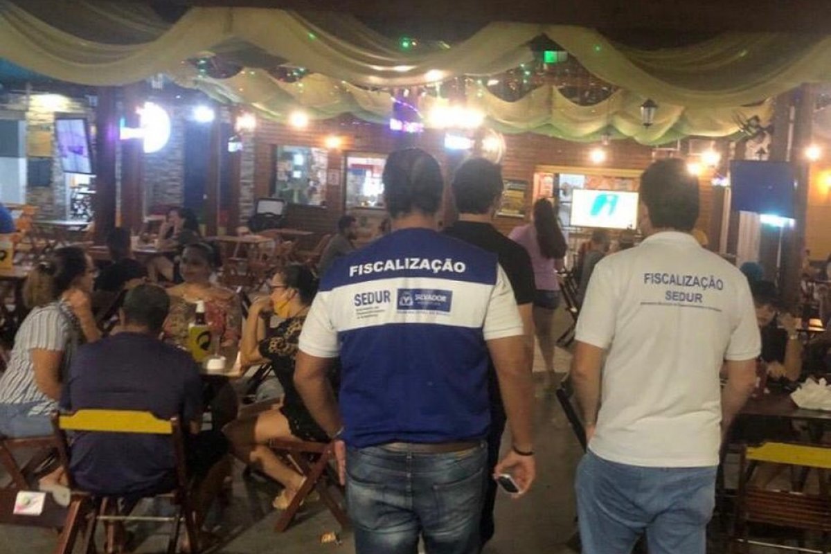 Durante o fim de semana, 29 estabelecimentos são interditados em Salvador