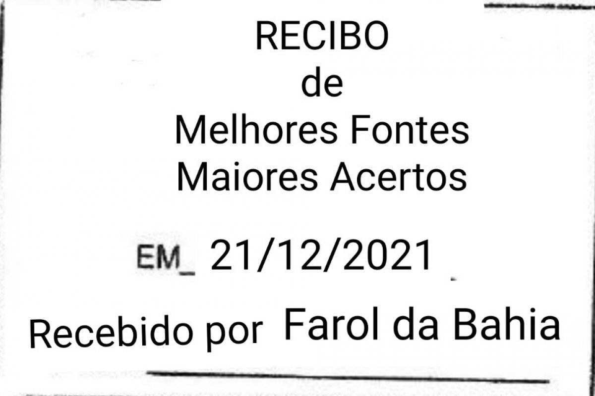 O Carvalho agradece!