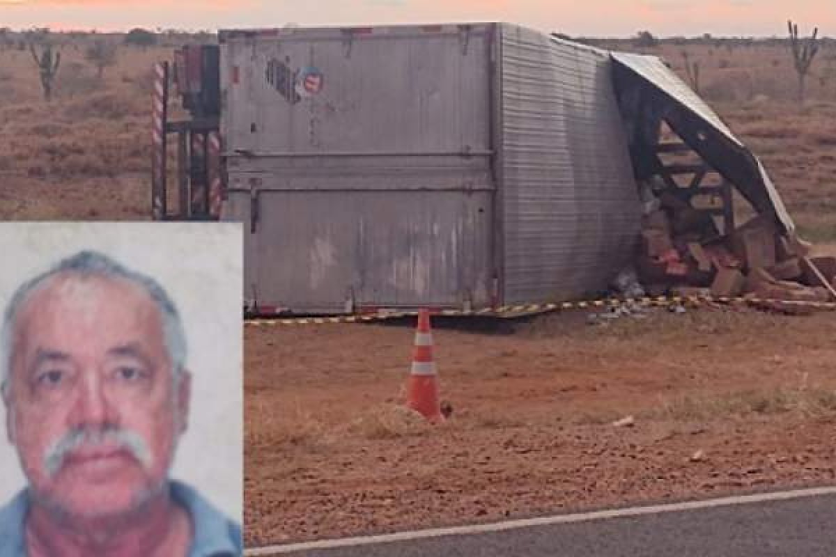 Pai de vereador em Serrinha morre em acidente após o pneu do caminhão em que estava estourar