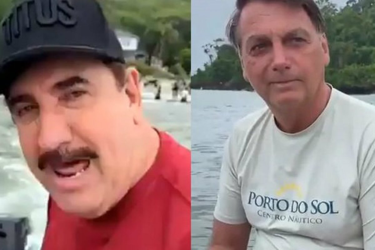 Veja vídeo: Ratinho pesca com Bolsonaro