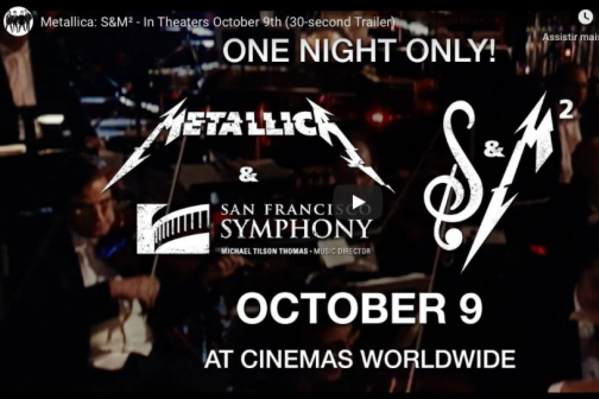 Show da banda Metallica será exibido em cinemas do Brasil