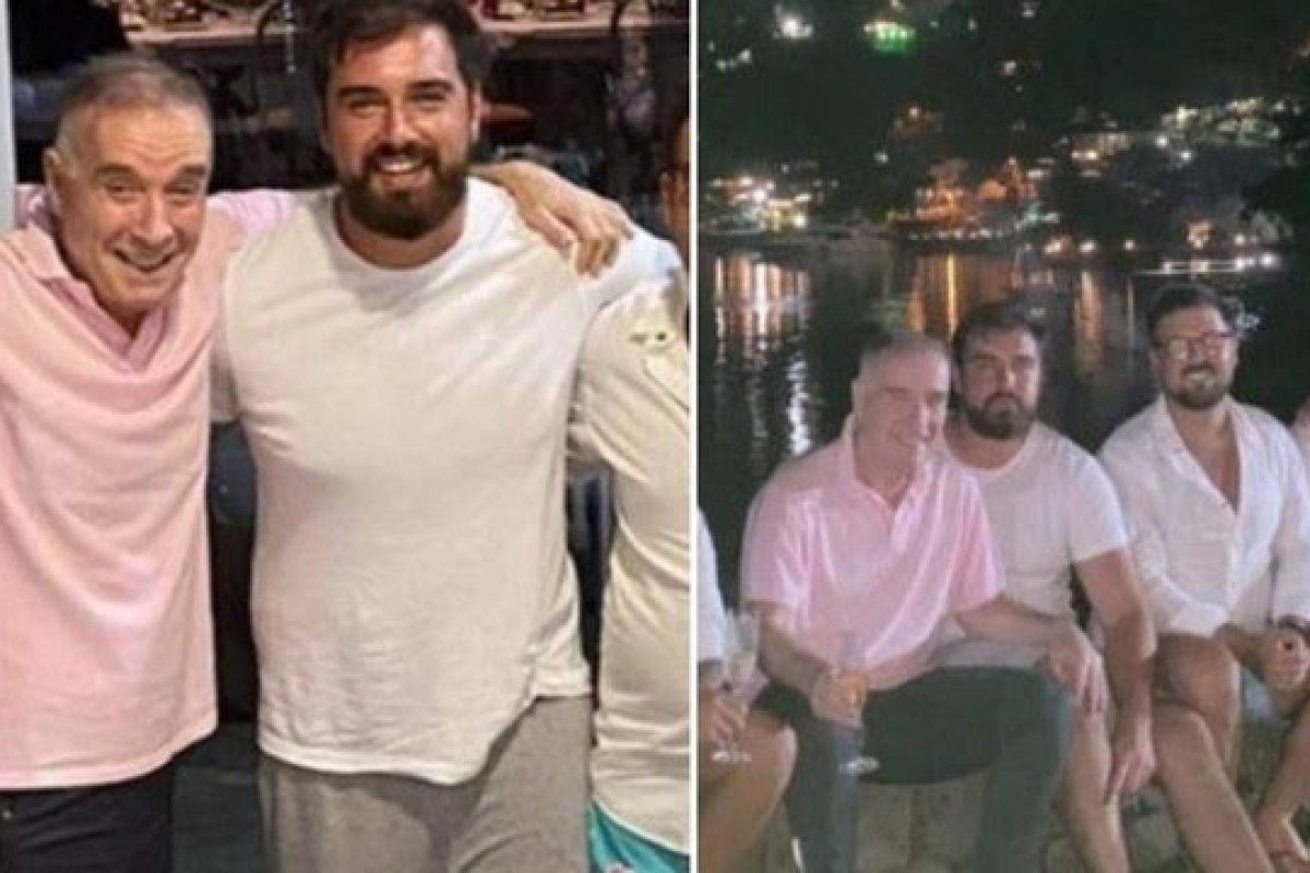 Olha eleeee! Eike Batista reaparece em foto com o filho em réveillon no Rio de Janeiro