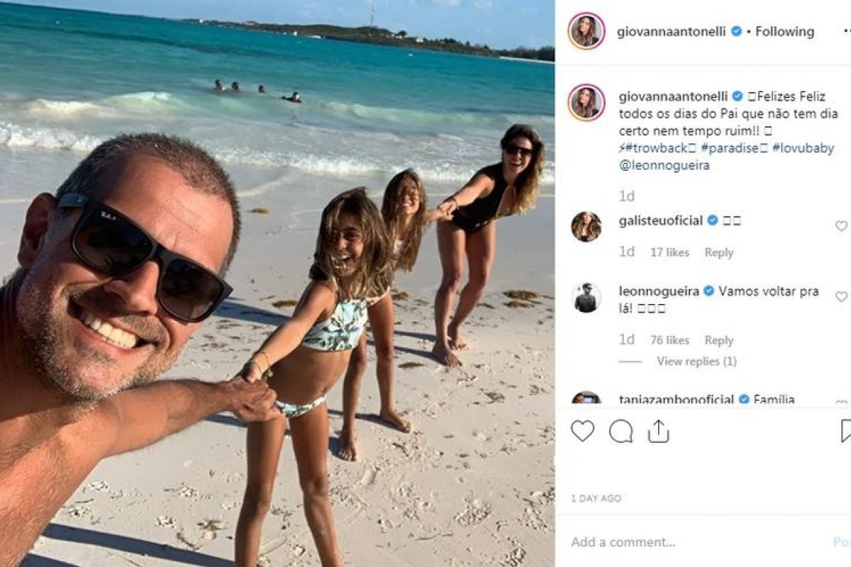 Muito discreta, Giovanna Antonelli mostra marido e filhas gêmeas