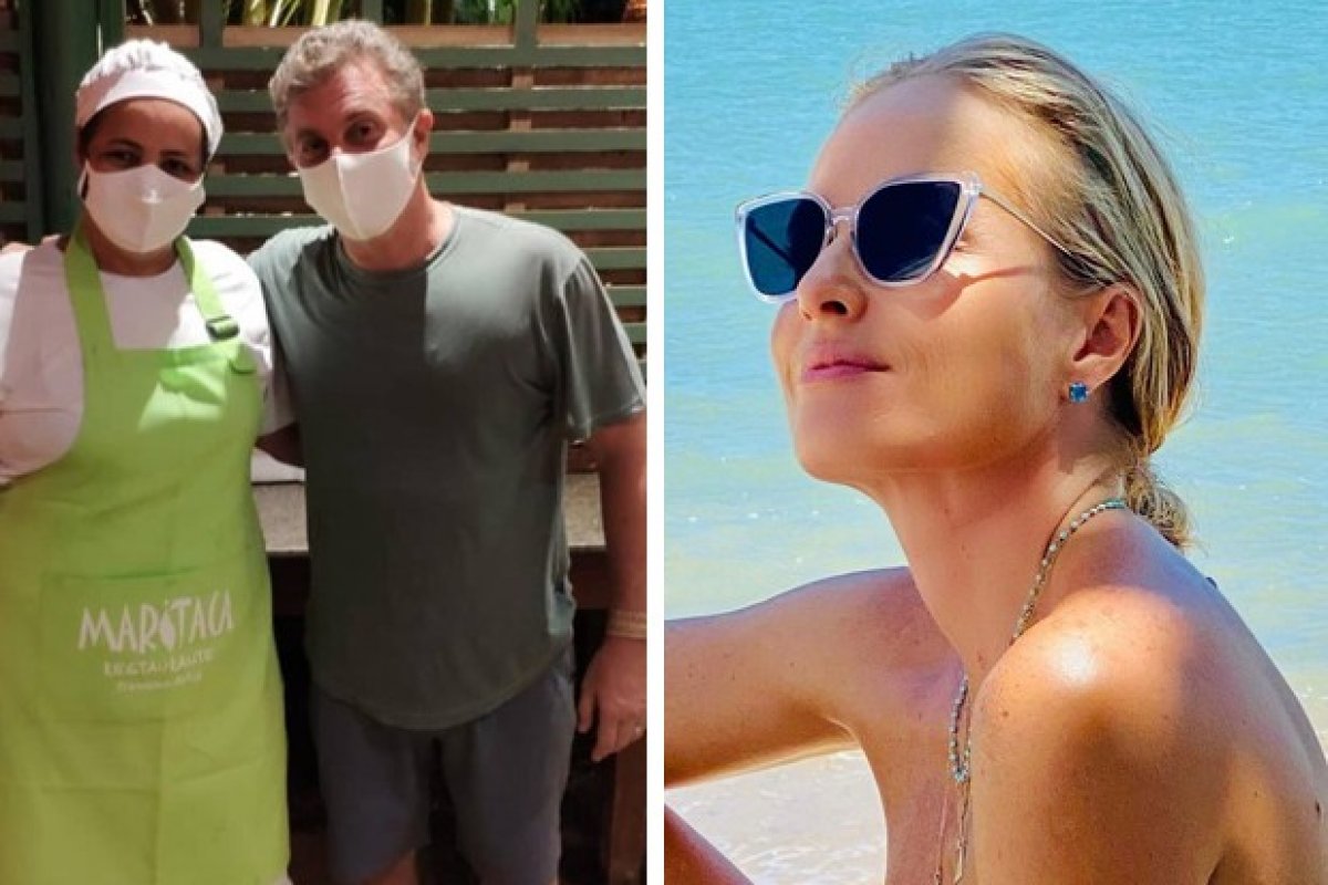 Angélica e Luciano Huck estão de férias na Bahia