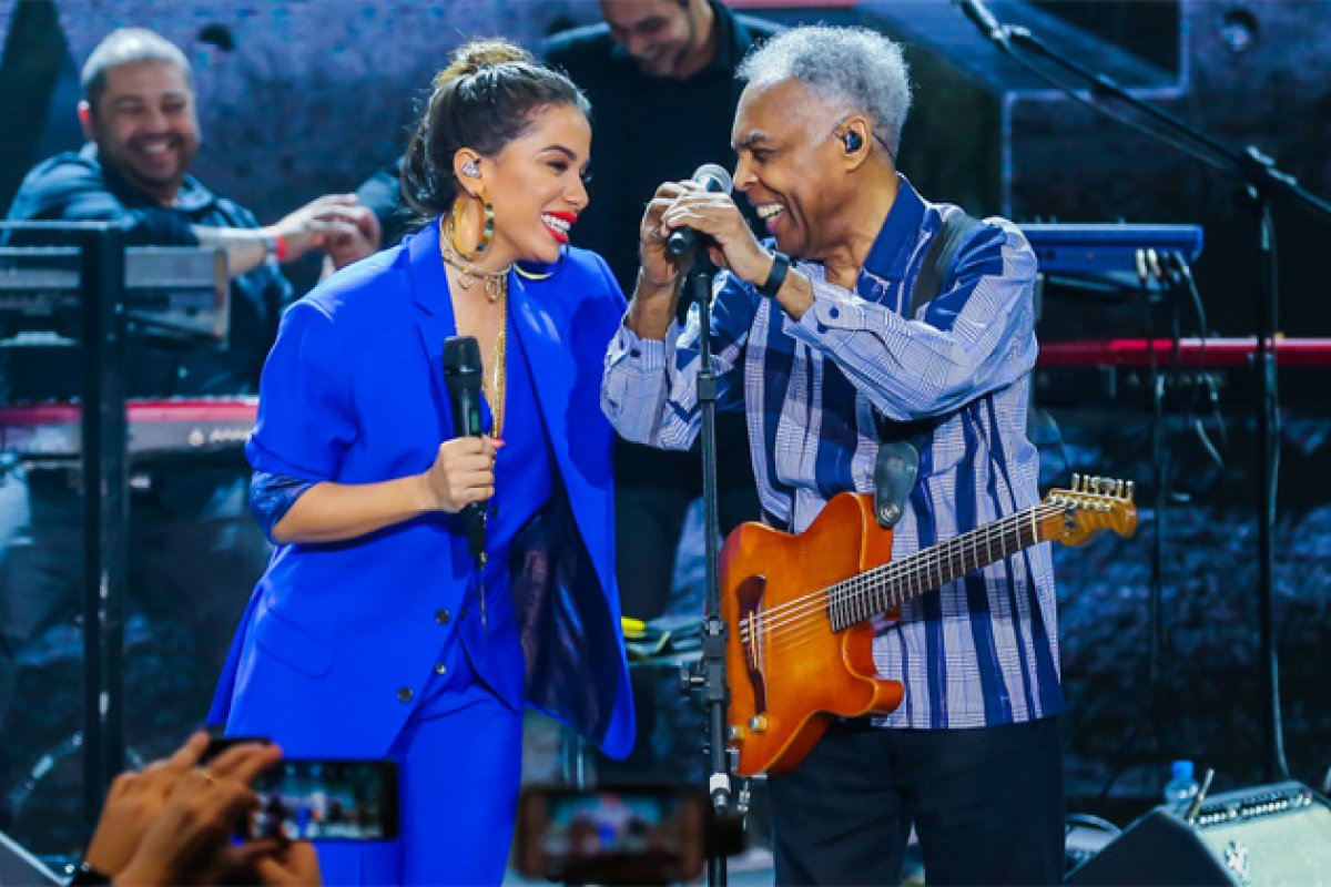Anitta fará dueto com Gilberto Gil no show do Criança Esperança