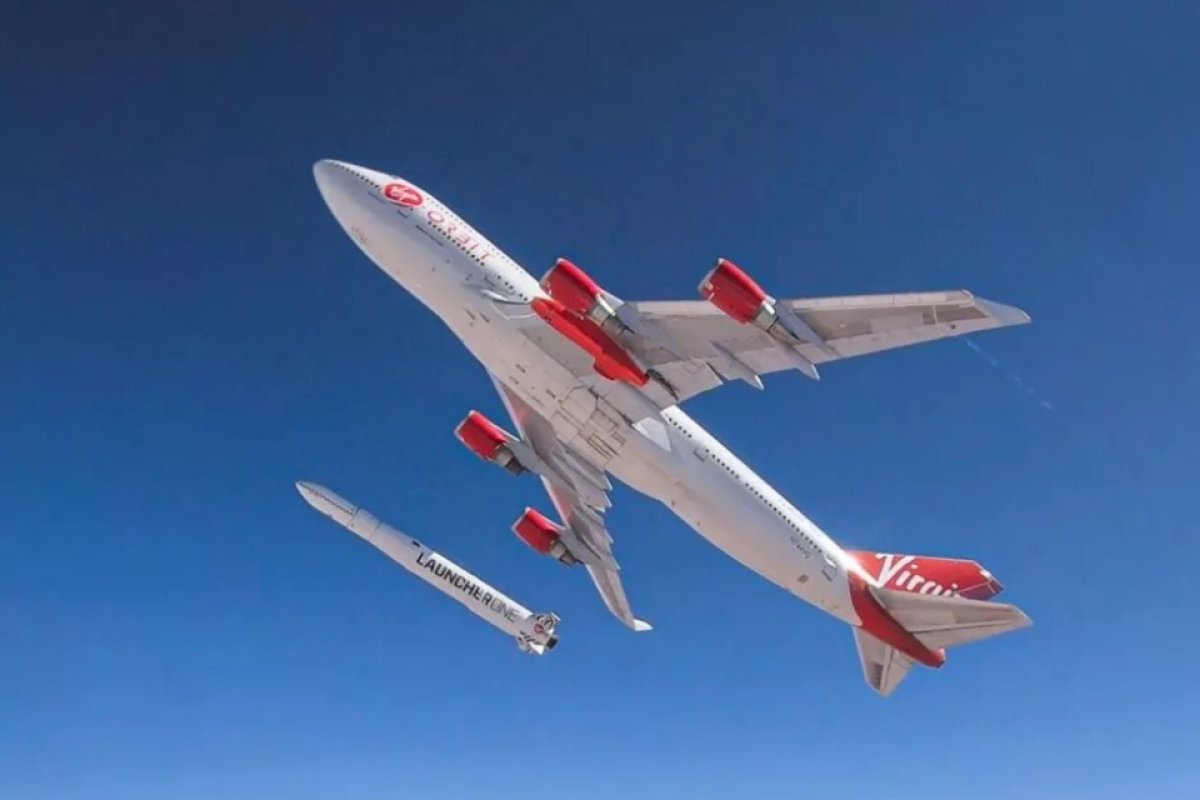 Virgin Orbit tem lançamento de boeing 747 bem-sucedido