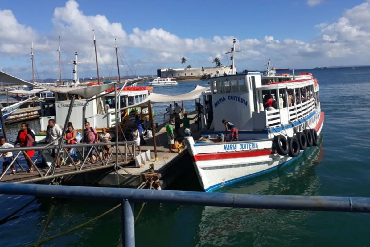 Travessia de lanchas entre Salvador e Mar Grande tem embarque tranquilo nesta quarta (20)