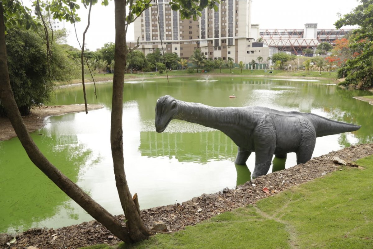 Lagoa dos Dinossauros não funciona na manhã desta quinta (21)