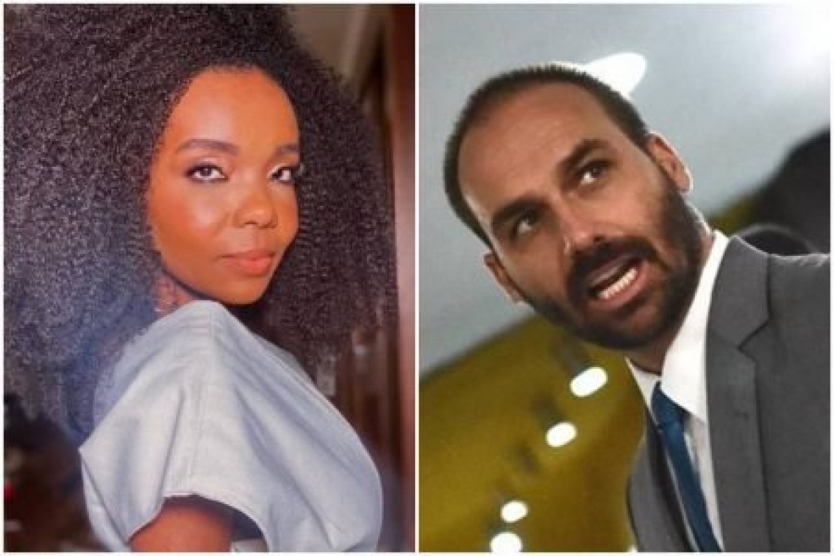 Justiça nega pedido de liminar que a Ex- BBB Thelma moveu contra Eduardo Bolsonaro
