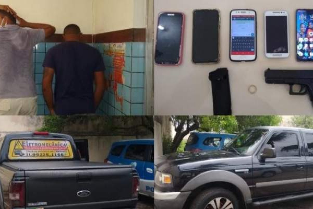 Dois homens são presos por roubo, assaltos e sequestro relâmpago na Estrada do Coco