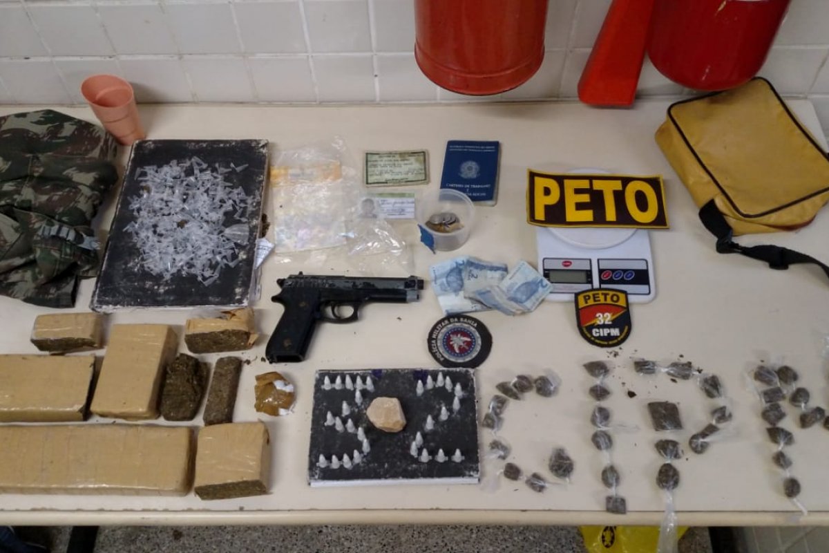 Seis suspeitos de tráfico de drogas são presos e dois adolescentes são apreendidos em municípios baianos