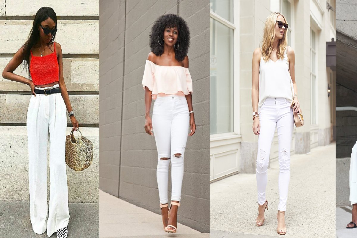 Como usar: Calça branca