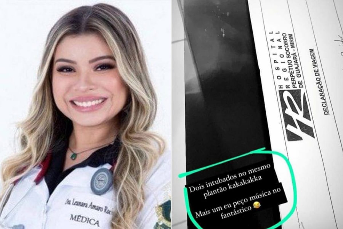  “Mais um eu peço música”, ironiza médica ao entubar paciente com Covid-19
