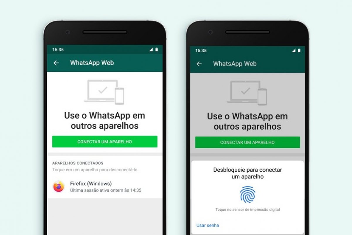 WhatsApp lança função que pede biometria para acesso em computador