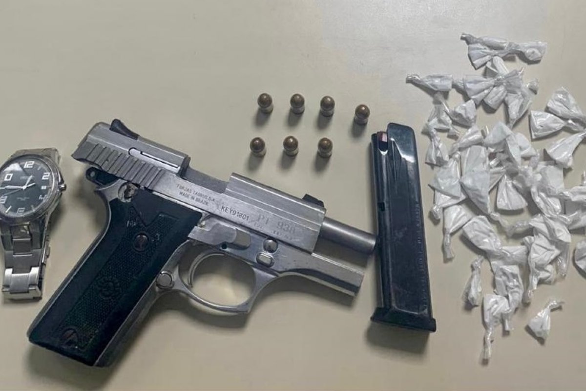 Pistola de PM morto é recuperada pela Rondesp com adolescente