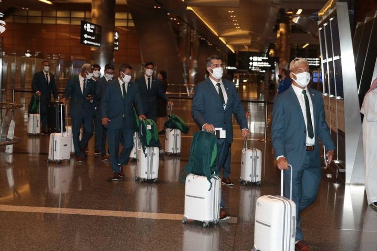 Palmeiras desembarca em Doha para o Mundial de Clubes