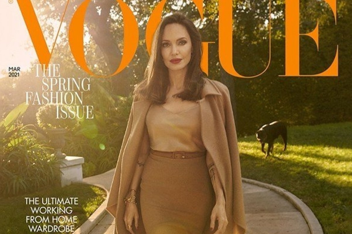 Angelina Jolie é capa da Vogue UK
