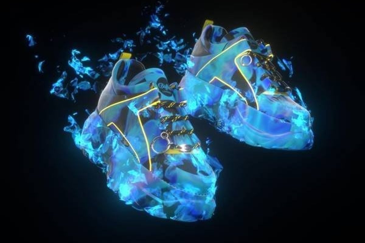 Duas marcas se unem para lançar tênis virtual em chamas