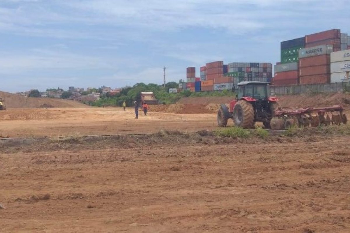 Construção da nova rodoviária de Salvador é iniciada no bairro de Águas Claras, em Salvador 