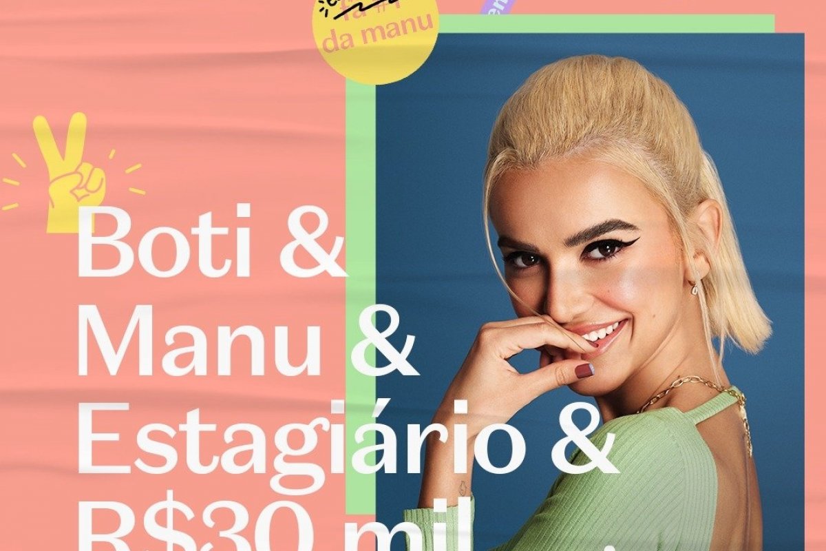 Manu Gavassi procura estagiário em campanha nas redes sociais