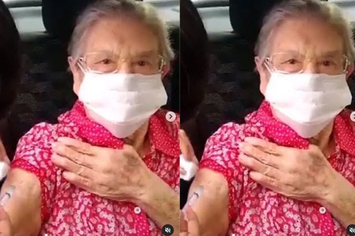Palmirinha é vacinada contra a Covid-19
