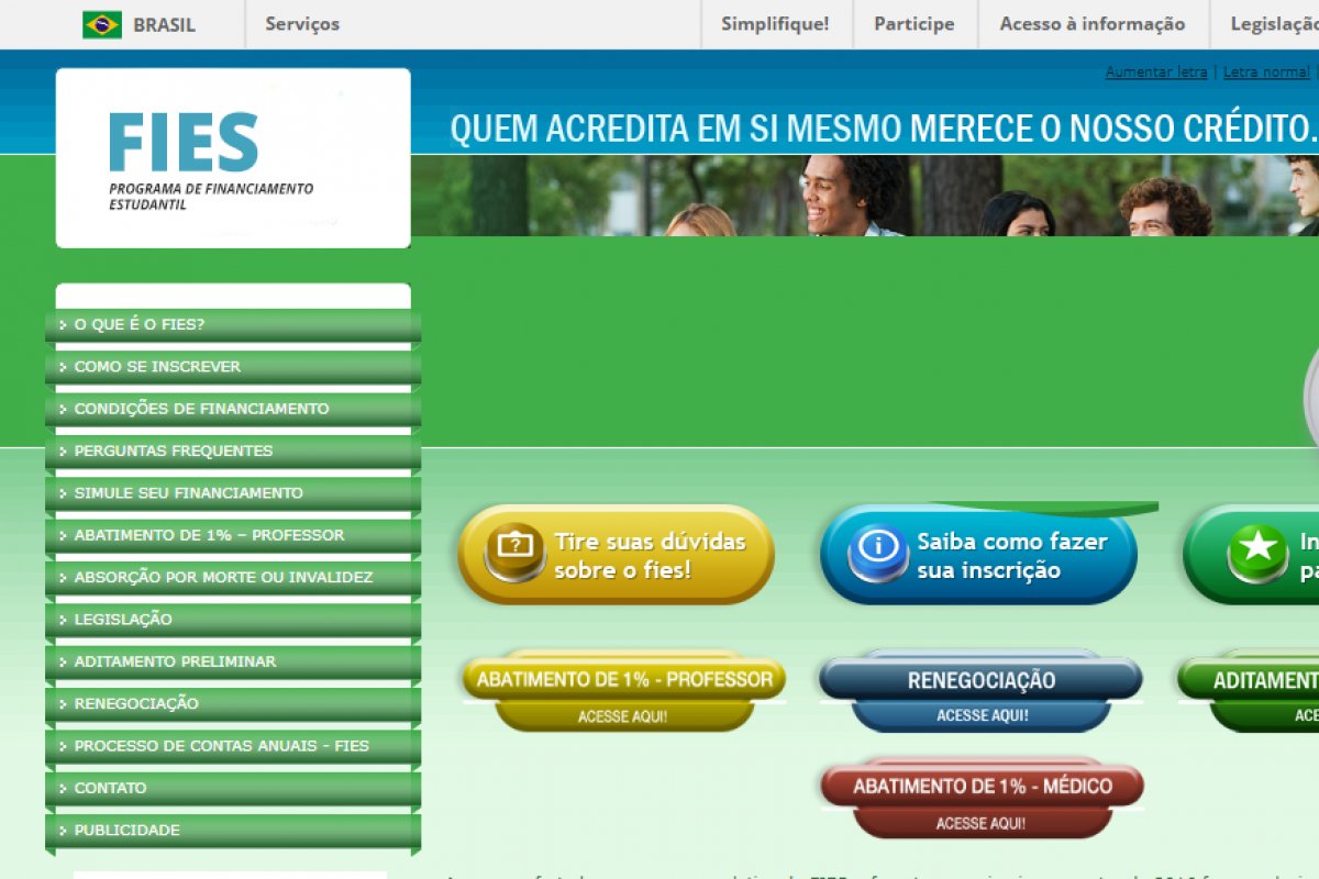 Renegociações do Fies têm pouca adesão