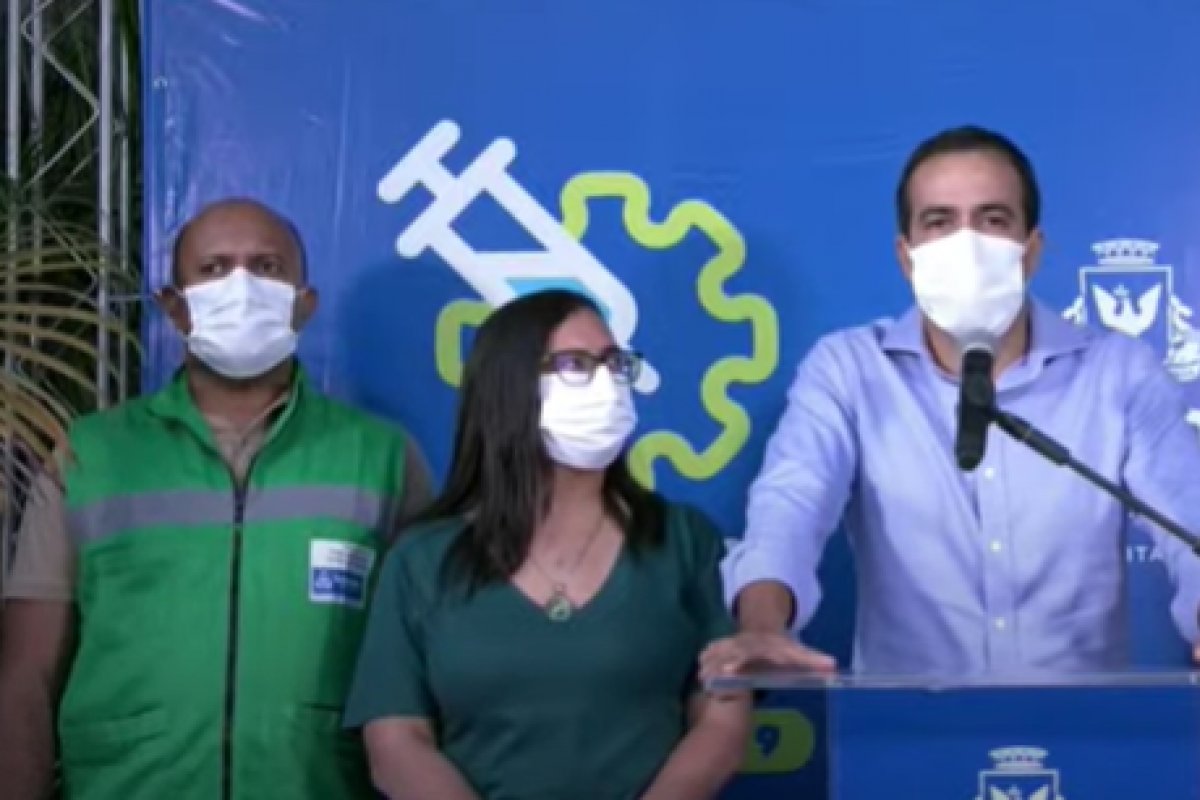 "160 leitos de UTI", diz Bruno Reis sobre o novo hospital exclusivo para pacientes com Covid-19