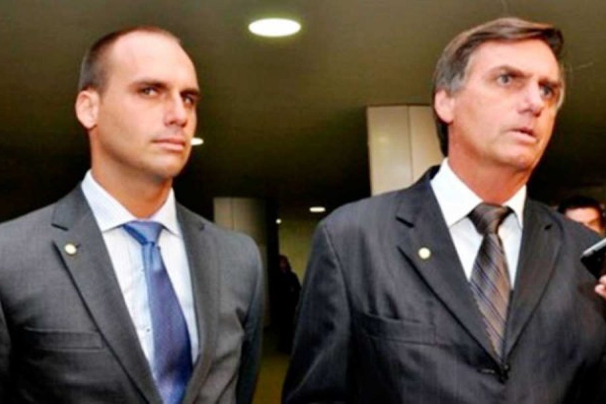 Bolsonaro reafirma apoio a candidatura de Eduardo 