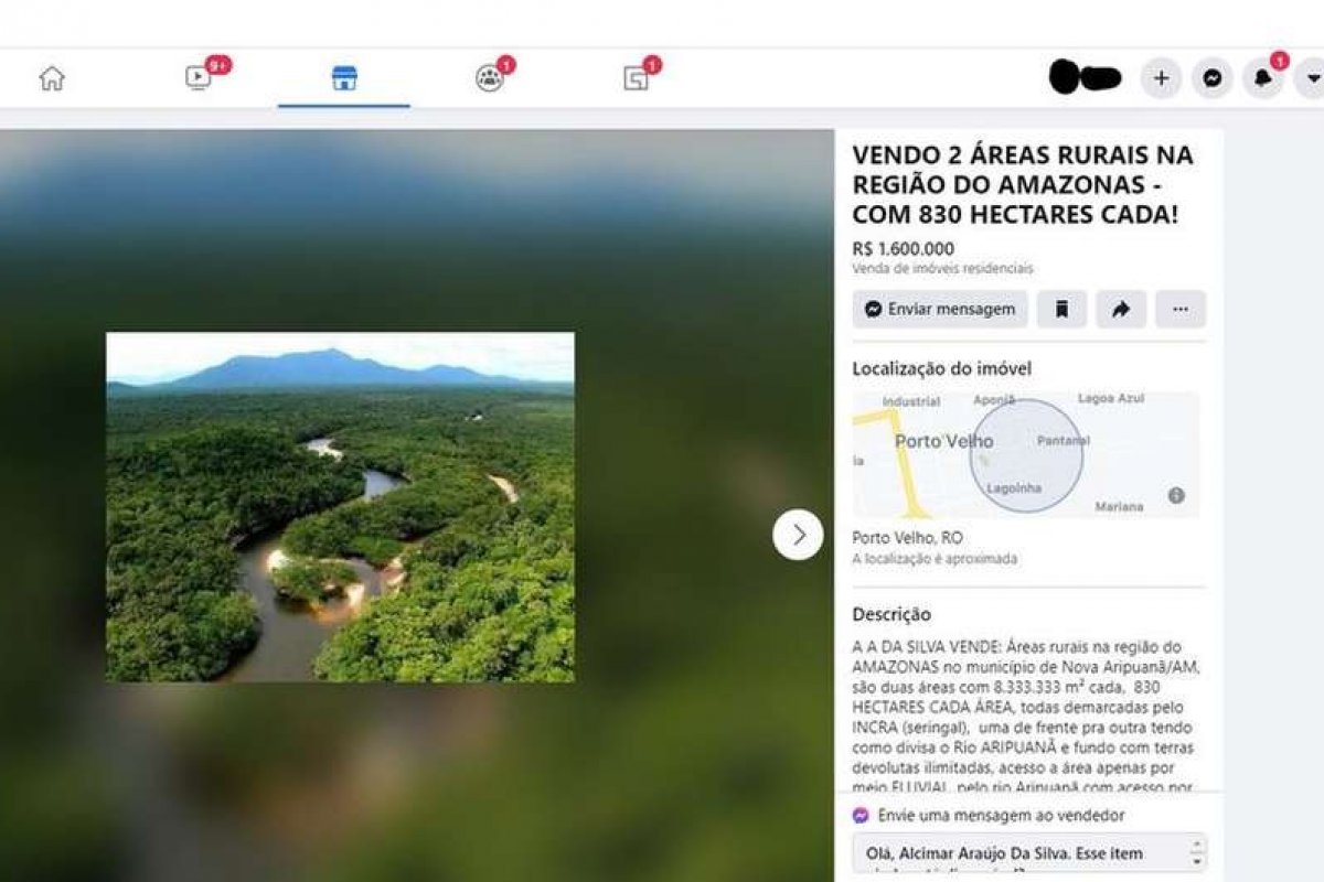 STF determina investigação sobre venda de terras indígenas pela internet