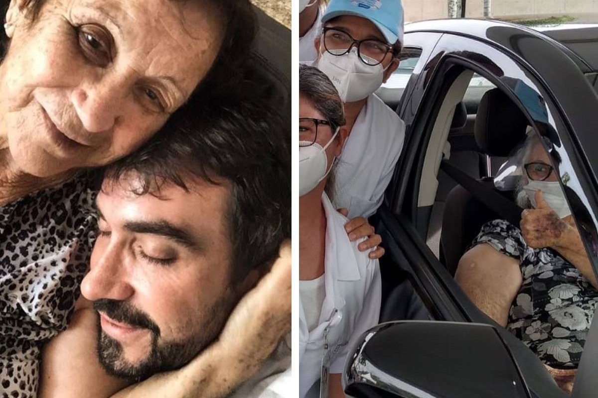 Padre Fábio de Melo vai aos prantos com a mãe vacinada: "Um choro que o medo gerou"