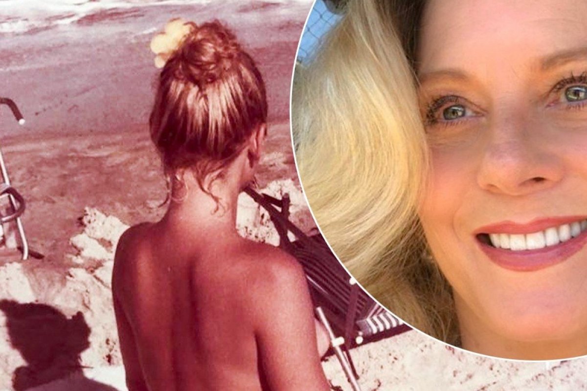 Vera Fischer posta clique de topless na Bahia em 1983
