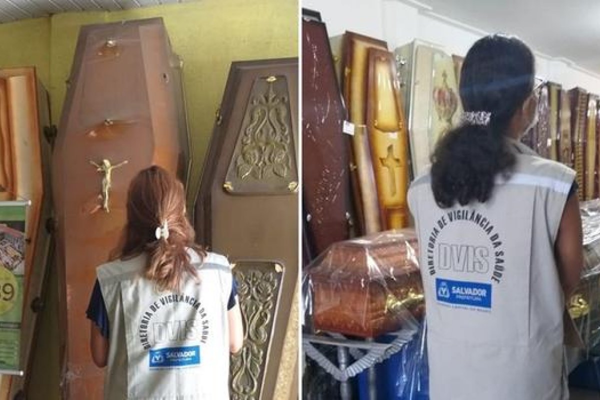 Funerárias de Salvador passam por fiscalizações sanitárias após crescimento das mortes por Covid-19