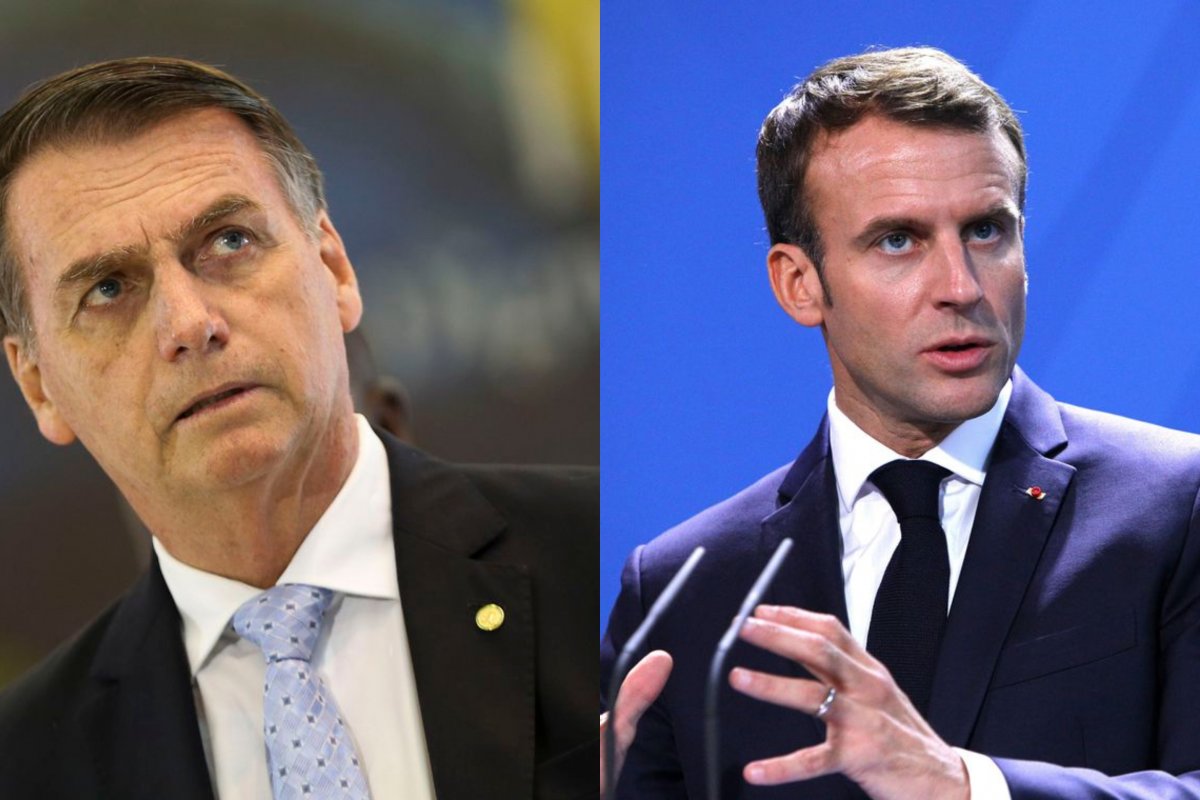 Bolsonaro rebate Macron e critica pensamento "colonialista" do francês