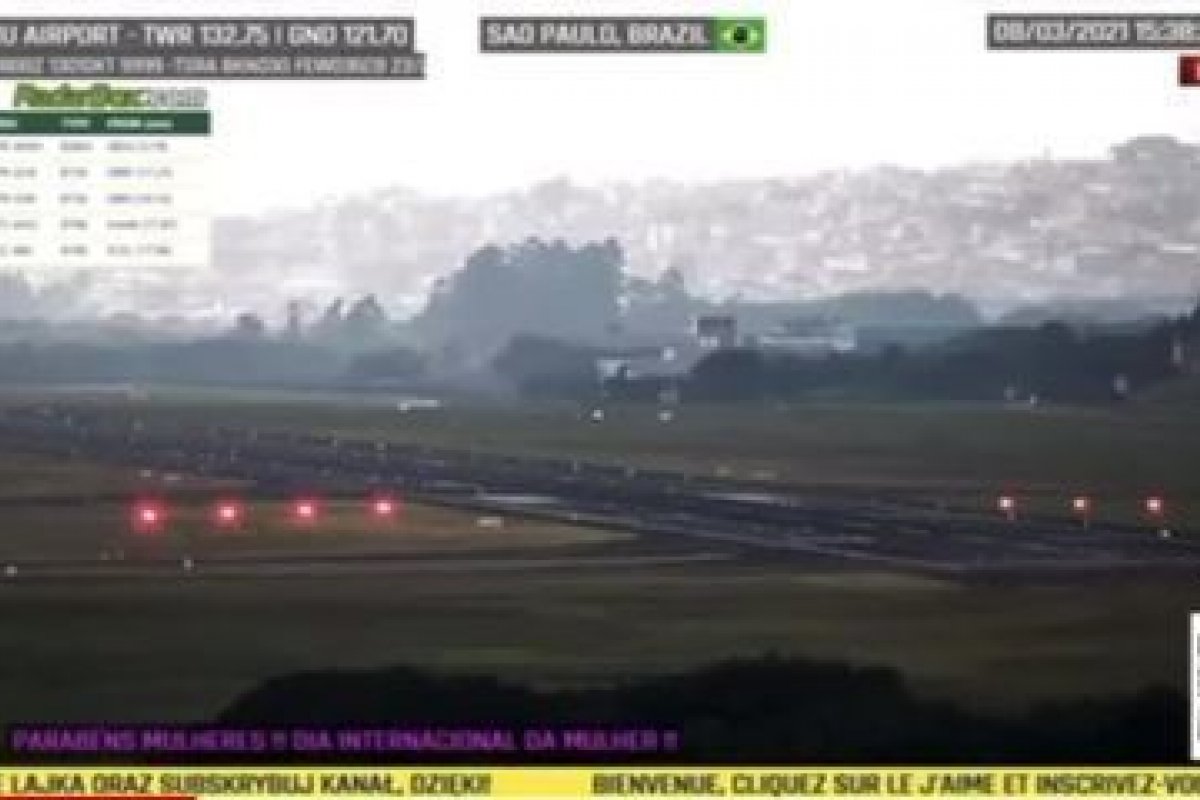 Vídeo: raio atinge pista do aeroporto de Cumbica